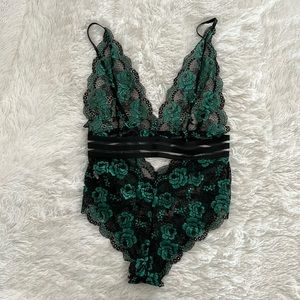 SHEIN Bodysuit Green and Black